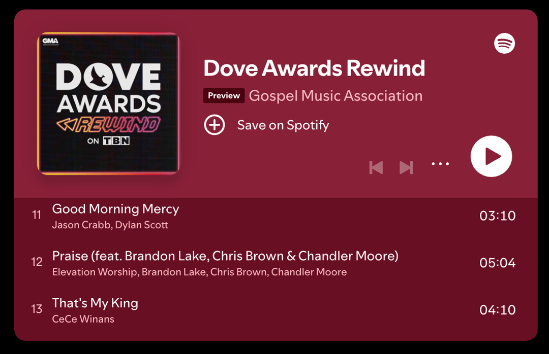 Dove Awards Rewind—Get the Sound Now!