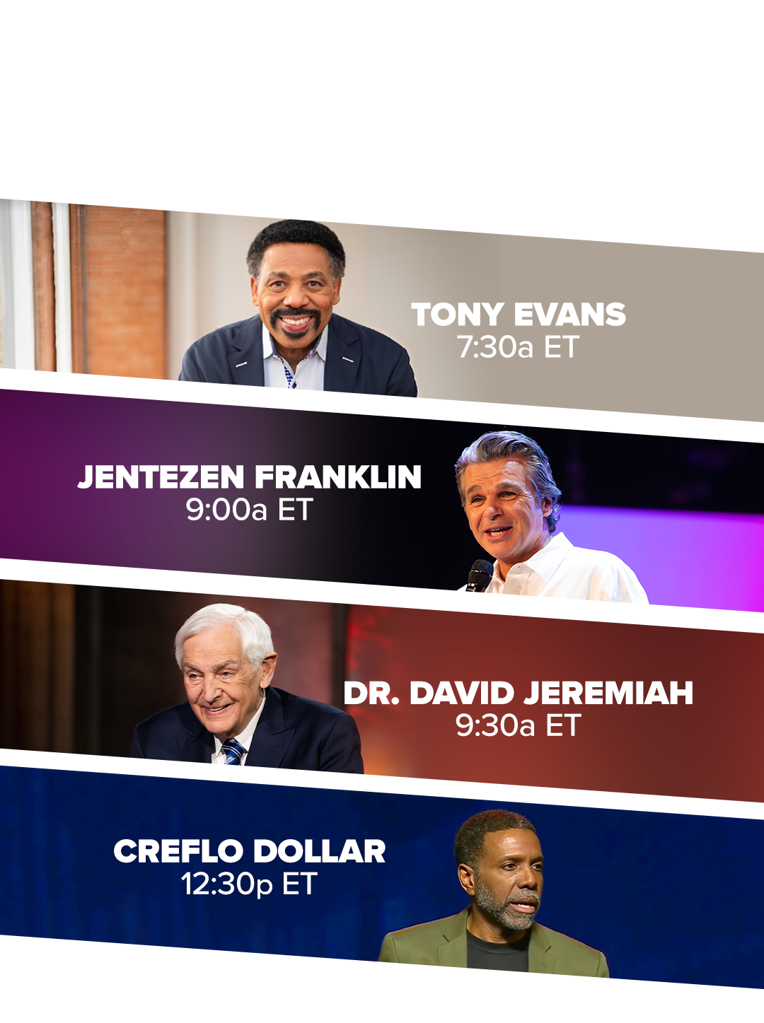 It's Your Sunday Lineup!