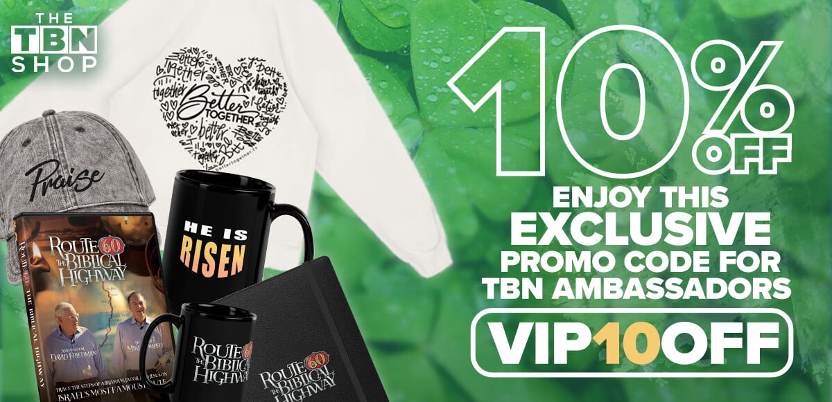 Enjoy 10% Off at The TBN Shop!